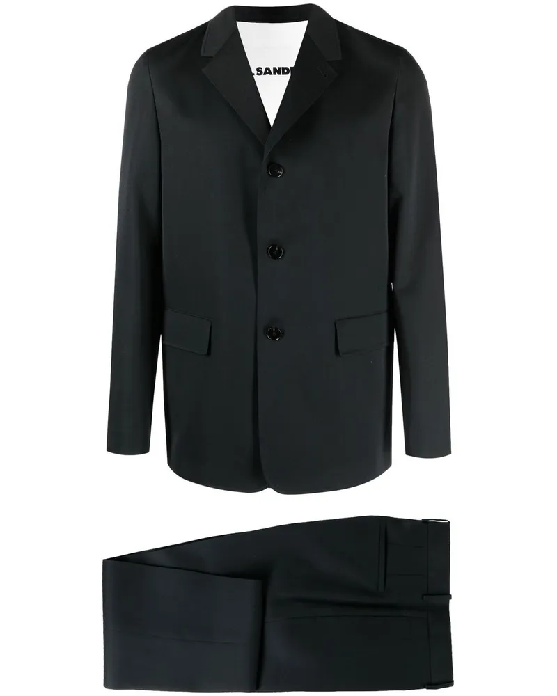 Jil Sander Einreihiger Anzug - Schwarz Schwarz