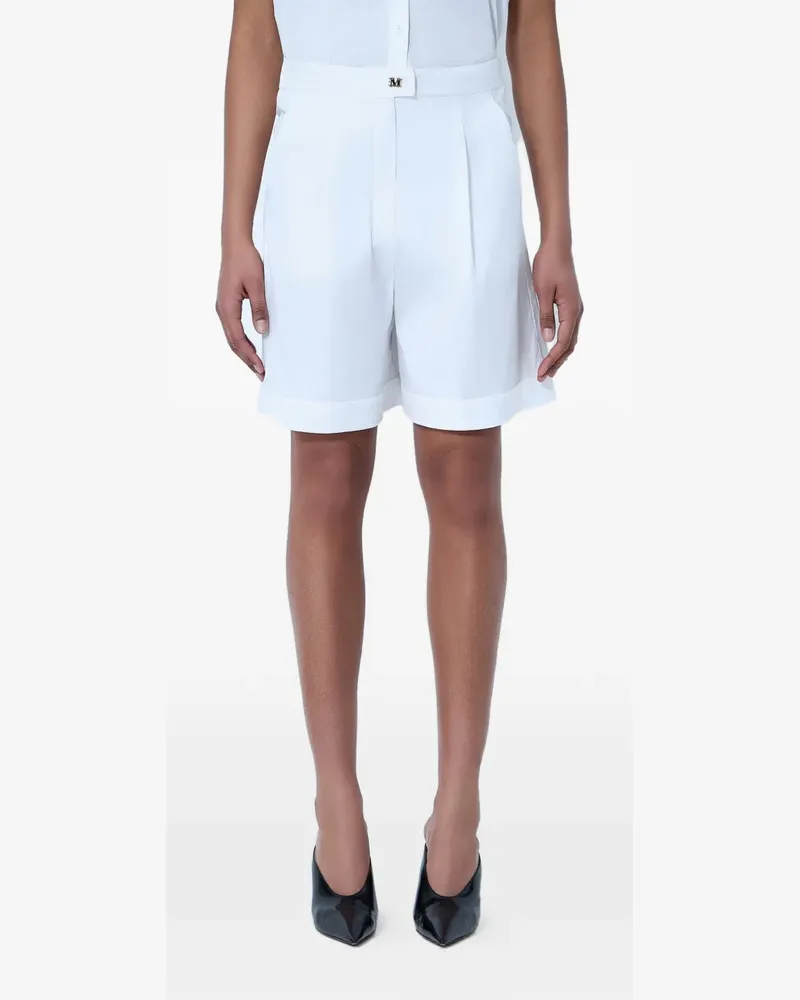 Max Mara pleated tailored shorts - Weiß Weiß