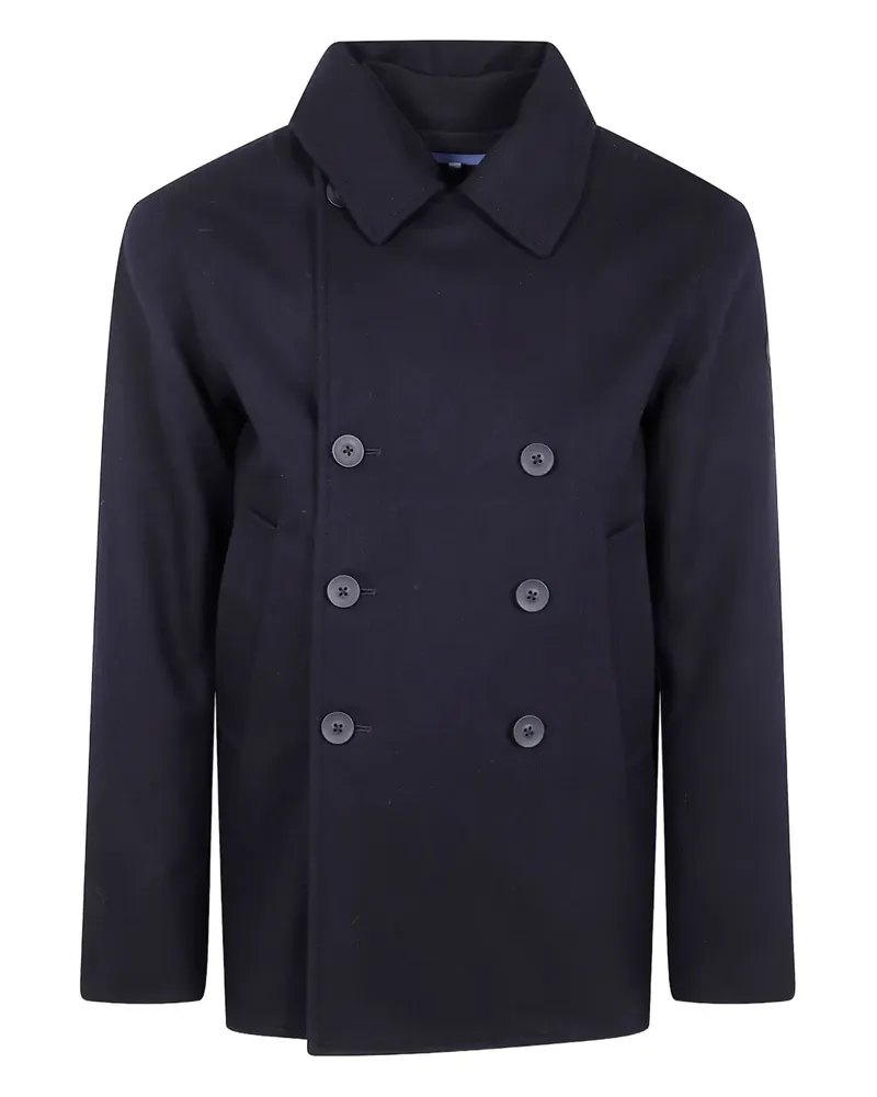 People of Shibuya Osore double-breasted peacoat - Blau Blau