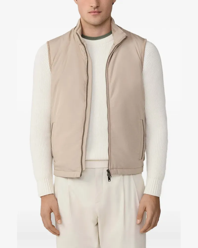 Hackett Windsor Hybrid Weste - Nude Nude