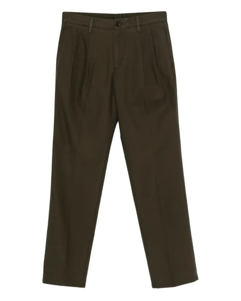 ASPESI pleated cotton trousers - Braun Braun