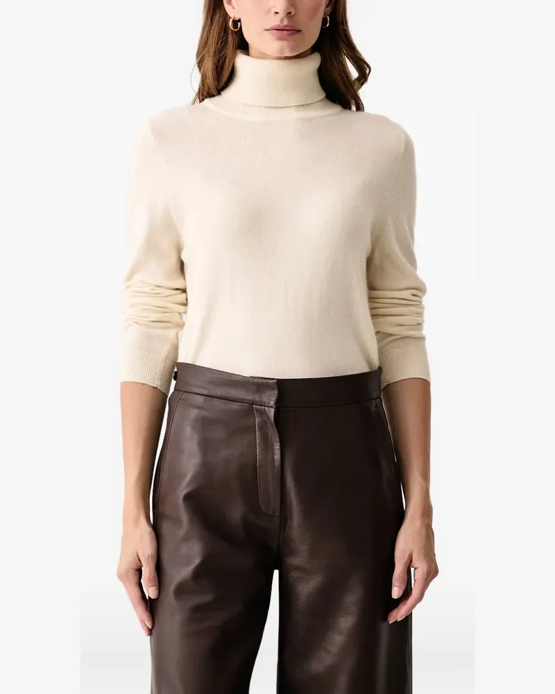 Barbour check-patch roll-neck sweater - Nude Nude