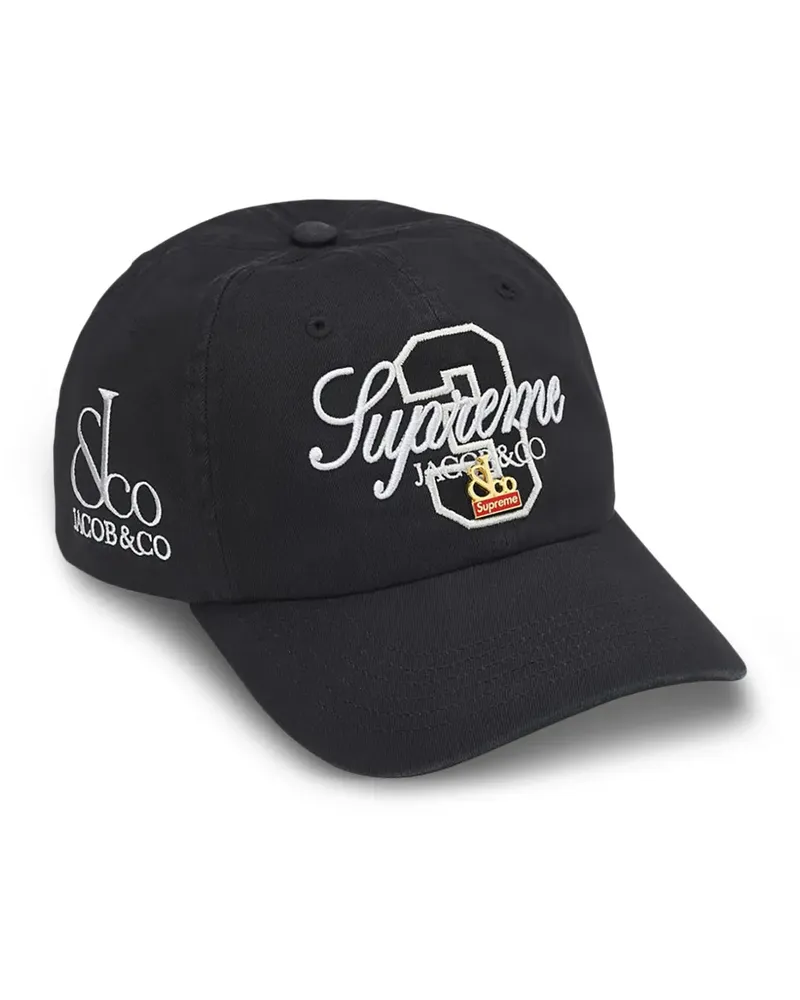 Supreme Being La Martina Baseballkappe mit Stickerei - Schwarz Schwarz