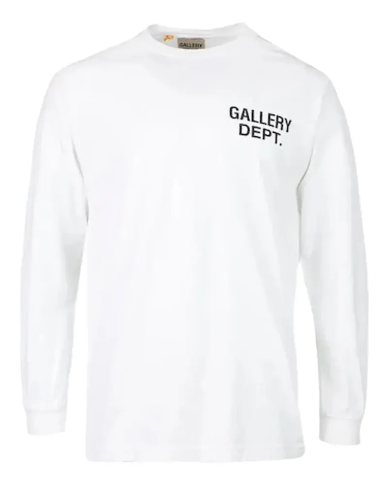 GALLERY DEPT. Souvenir Langarmshirt mit Logo-Print - Weiß Weiß