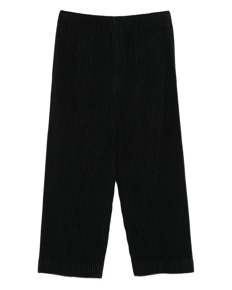 Issey Miyake Plissierte Hose - Schwarz Schwarz