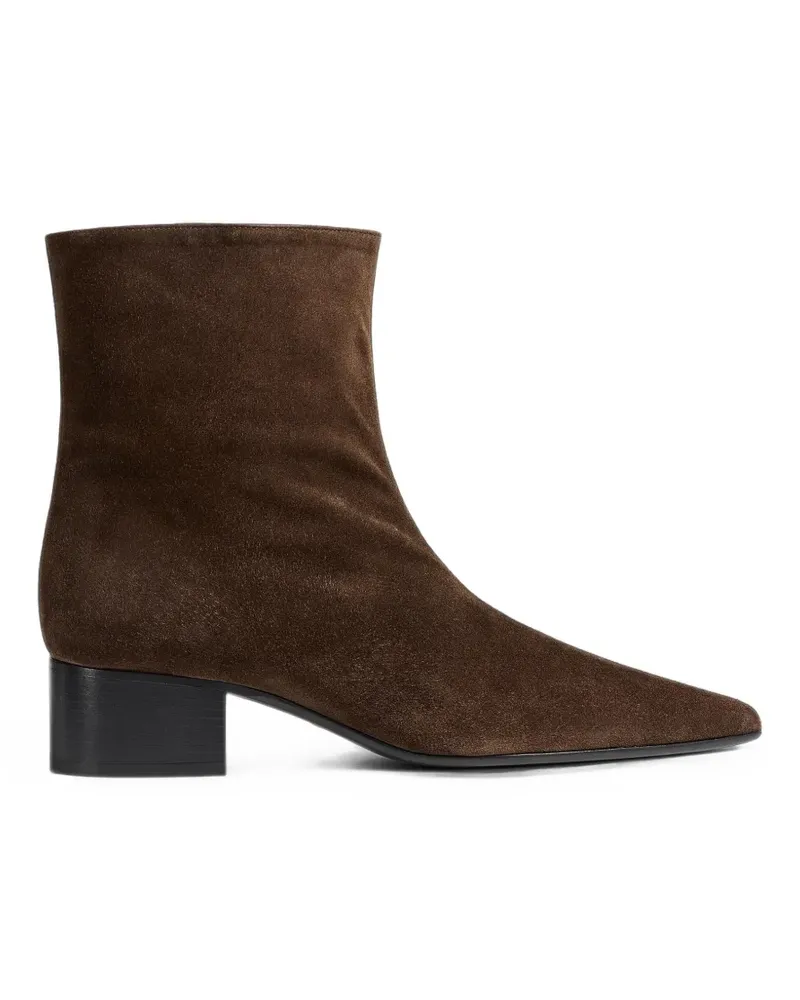 KHAITE Knöchelhohe Wildlederstiefel - Braun Braun