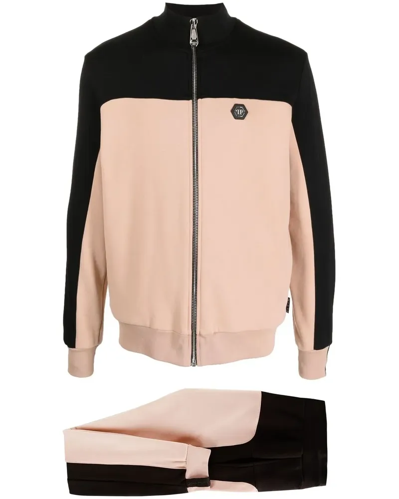 Philipp Plein Jogginganzug mit Logo-Print - Nude Nude