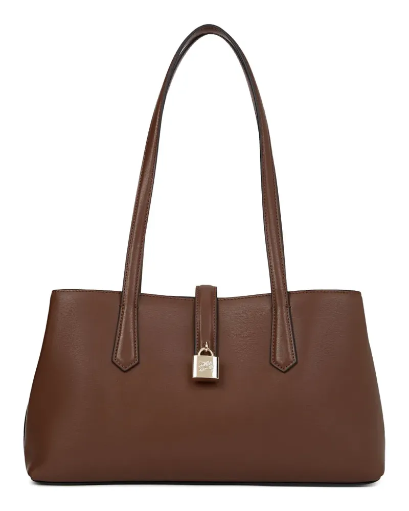 Karl Lagerfeld Tote Bag mit Schloss - Braun Braun