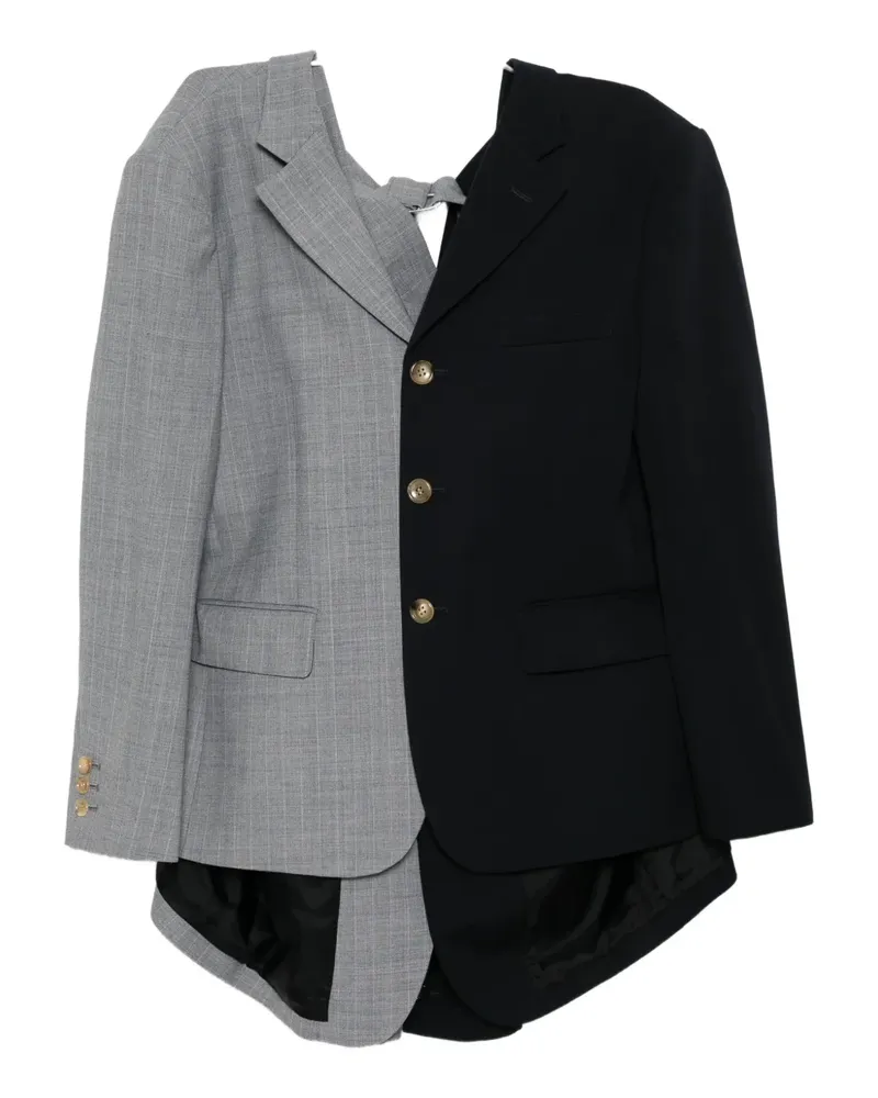Comme des Garçons checked jacket - Grau Grau