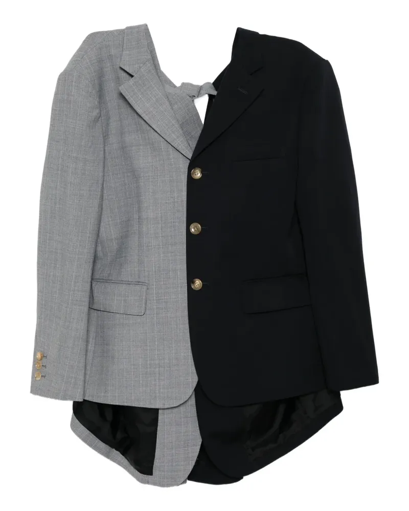 Comme des Garçons Karierte Jacke - Grau Grau