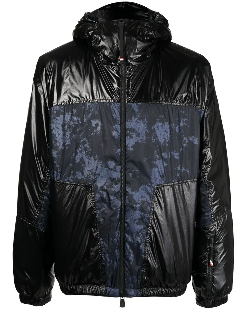 Moncler Gefütterte Kapuzenjacke - Schwarz Schwarz
