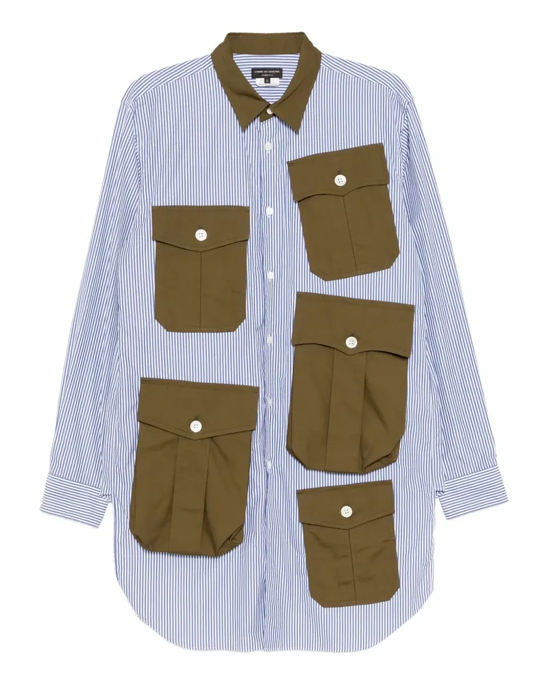 Comme des Garçons Hemd mit Kellerfalte - Blau Blau