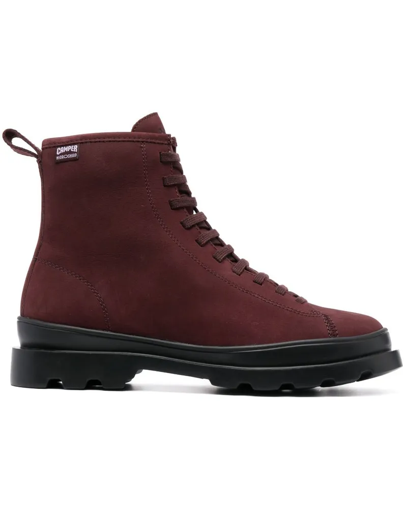 Camper Brutus Schnürstiefel Rot