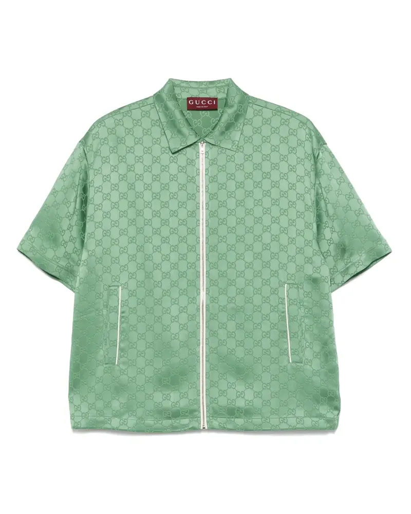 Gucci Hemd mit GG - Grün Grün