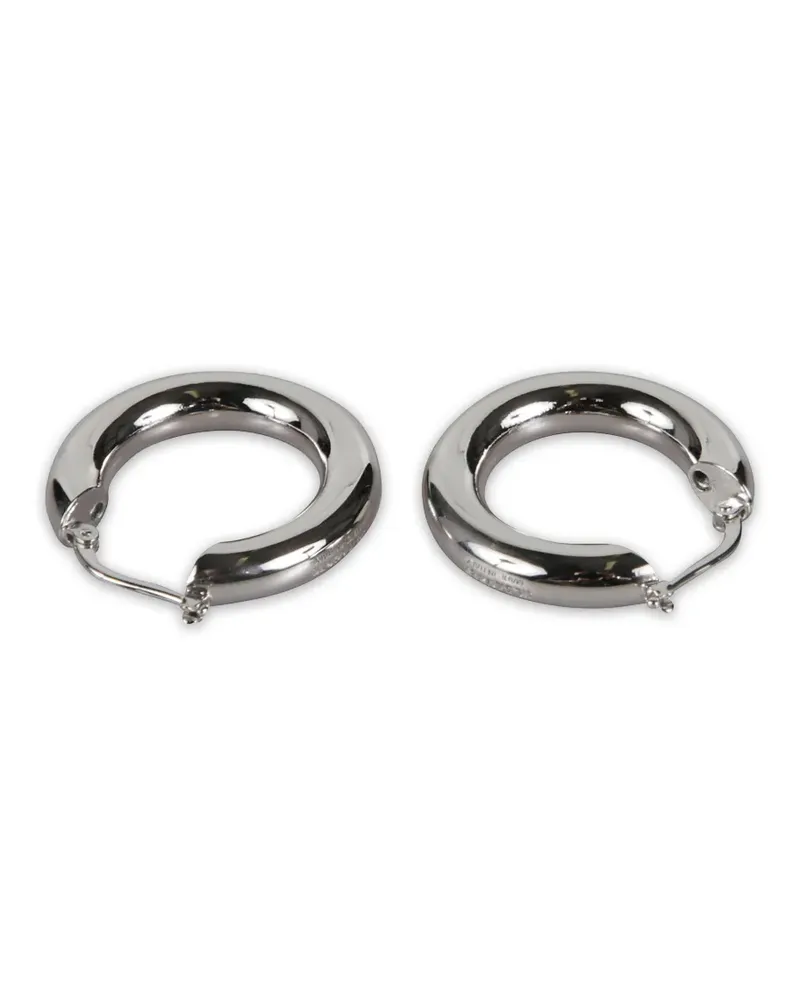 Jil Sander round-hoop earrings - Silber Silber