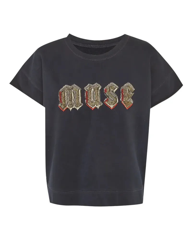 Zadig & Voltaire Fame Brode embroidered top - Schwarz Schwarz