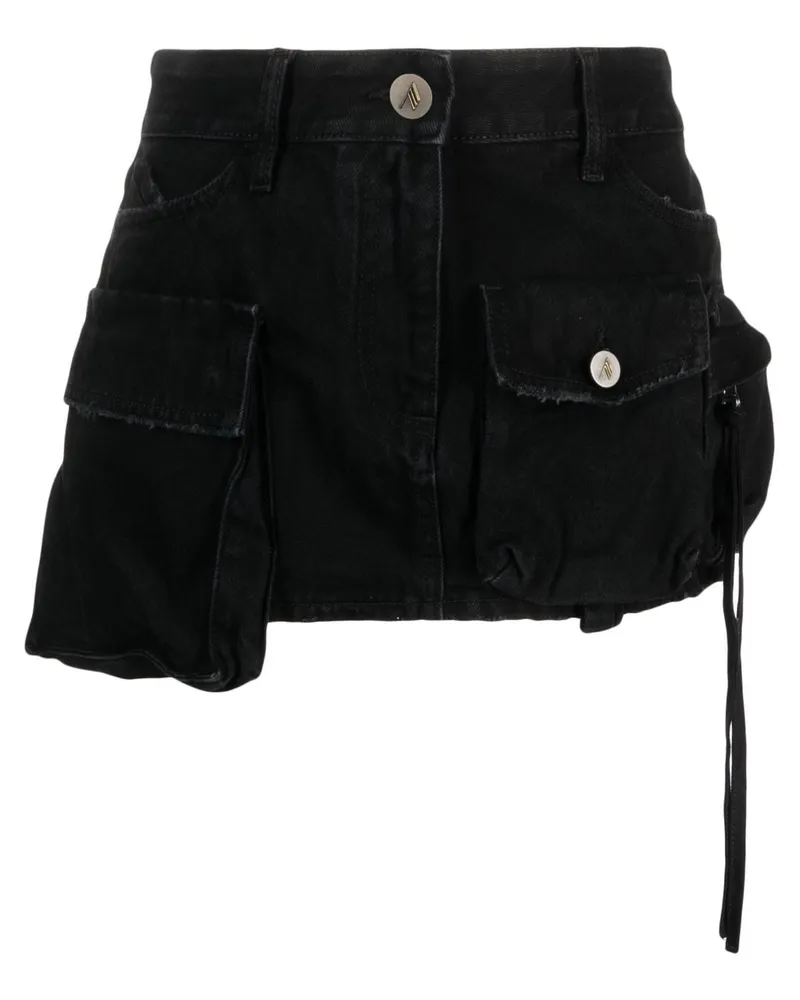 ATTICO Fay Jeans-Minirock - Schwarz Schwarz