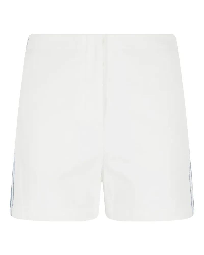 LOW CLASSIC Gestreifte Shorts - Weiß Weiß