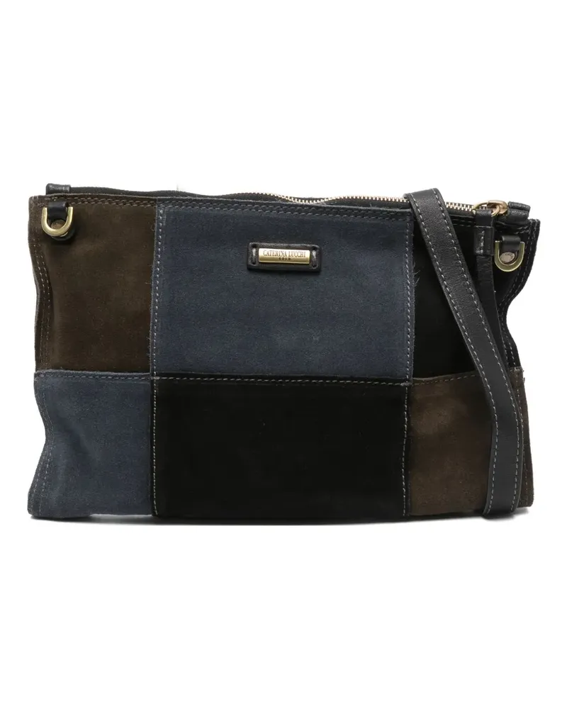 Caterina Lucchi Umhängetasche im Patchwork-Look - Braun Braun