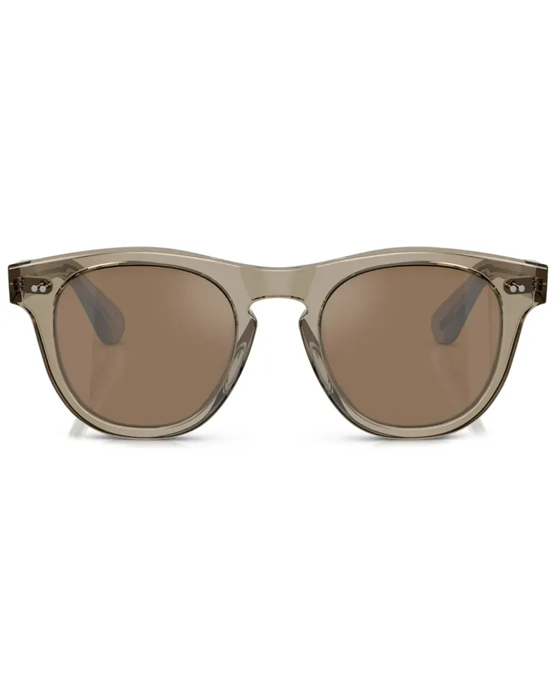 Oliver Peoples Rorke Sonnenbrille mit rundem Gestell - Grün Grün