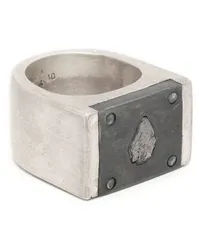 Parts Of Four Plate Ring mit Diamant Silber