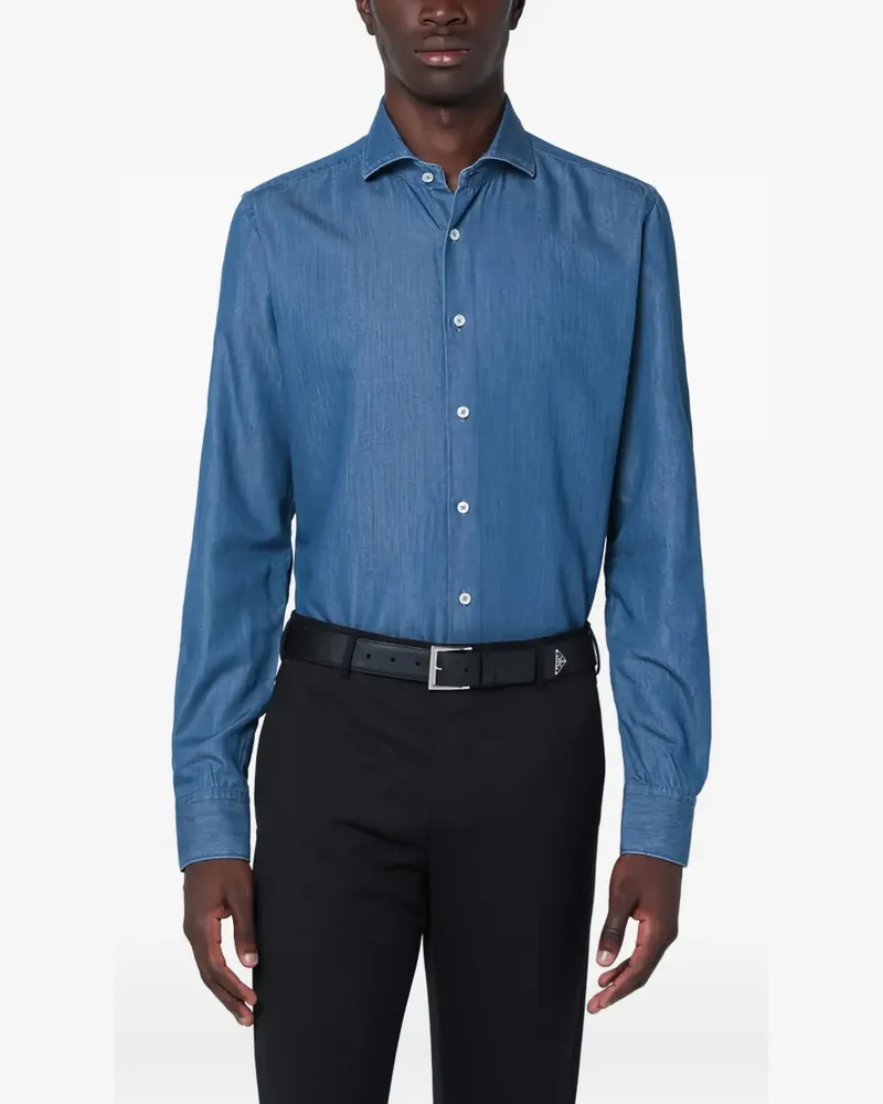 XACUS denim shirt - Blau Blau