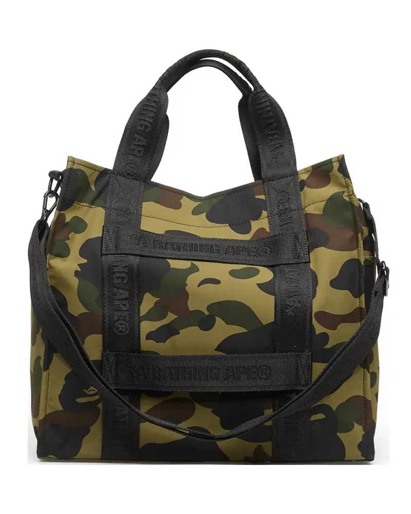 BAPE camo sliding tote bag - Grün Grün