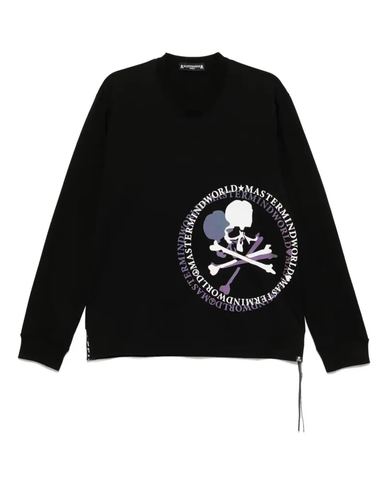 Mastermind World T-Shirt mit Logo-Print - Schwarz Schwarz