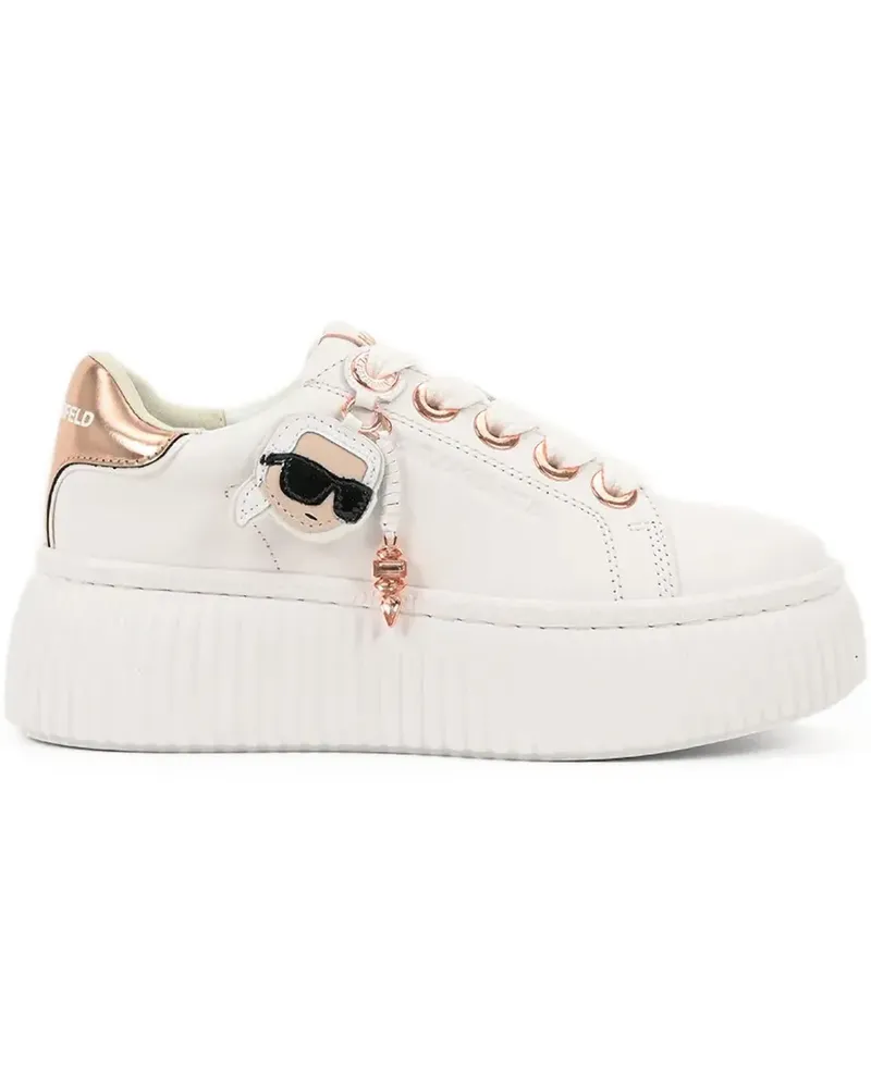 Karl Lagerfeld Sneakers mit Plateausohle - Weiß Weiß