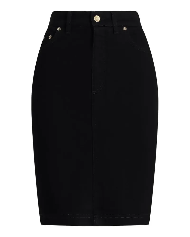Dolce & Gabbana Mittellanger Jeansrock - Schwarz Schwarz