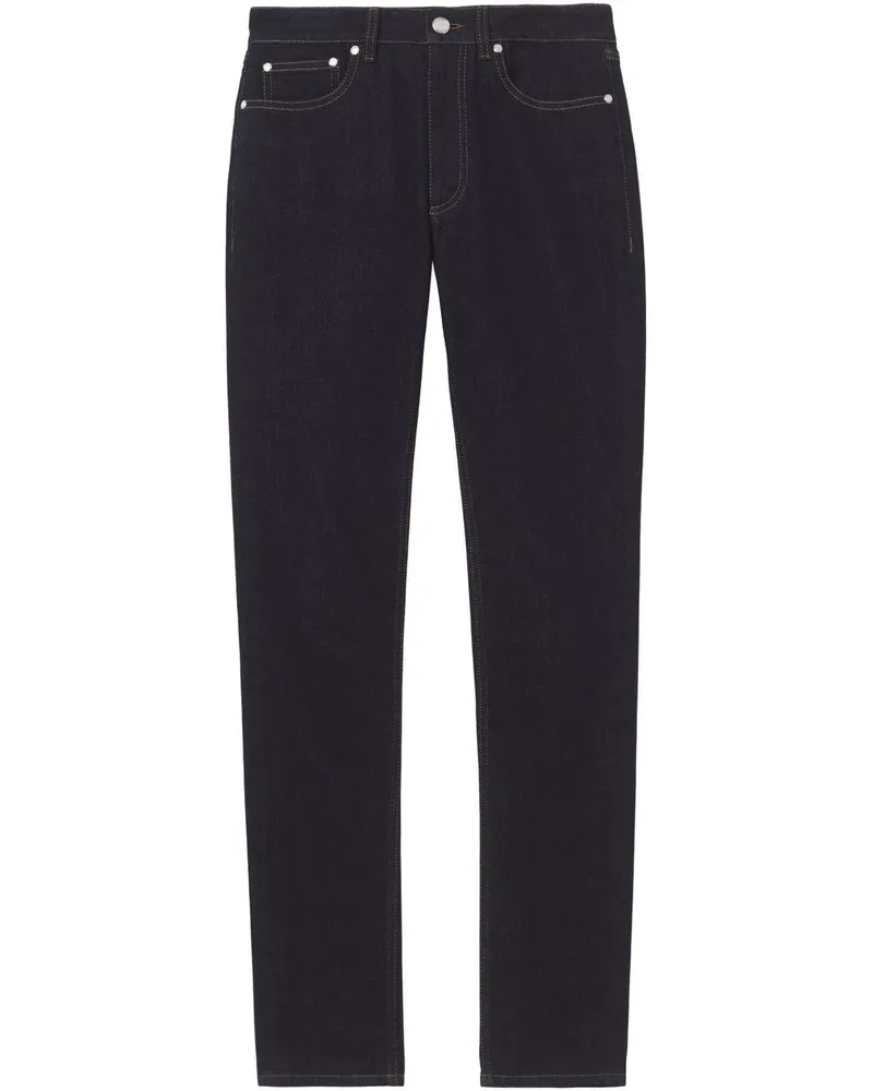 Burberry Halbhohe Skinny-Jeans Blau