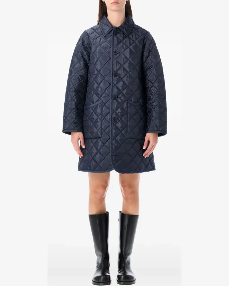Comme des Garçons Gesteppter Mantel - Blau Blau