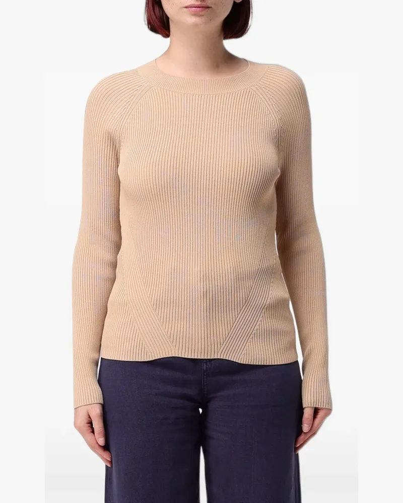 Emporio Armani Pullover mit Raglanärmeln - Nude Nude