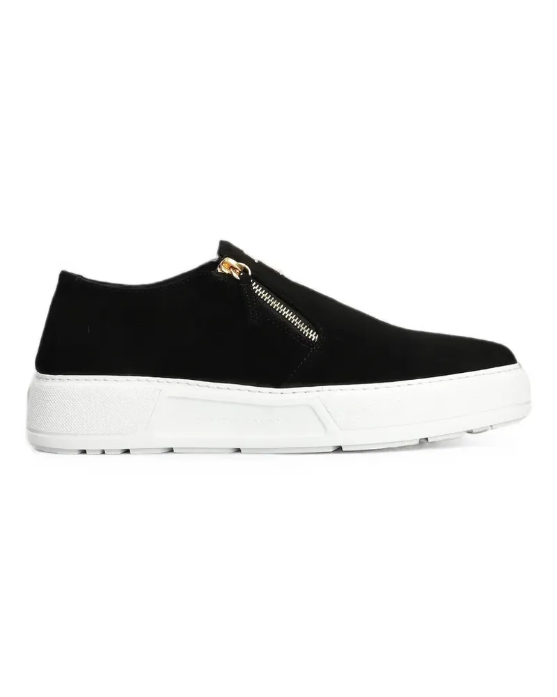 Giuseppe Zanotti zip-detail sneakers - Schwarz Schwarz