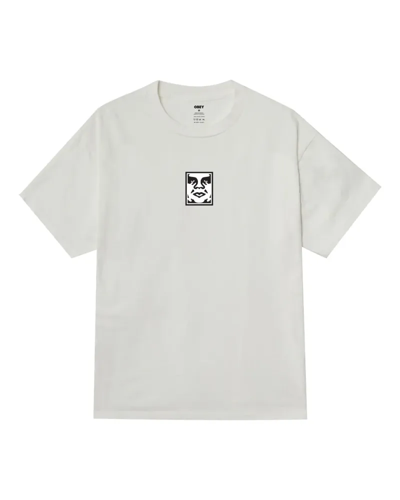 Obey T-Shirt mit grafischem Print - Weiß Weiß