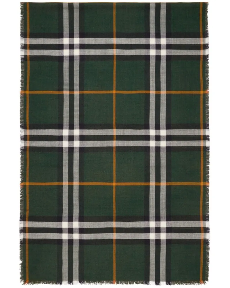 Burberry Karierter Schal - Grün Grün