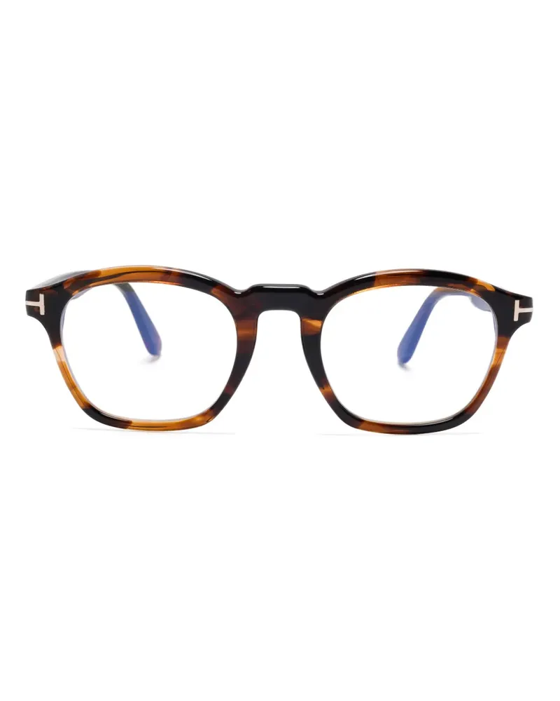 Tom Ford Brille mit eckigem Gestell - Braun Braun