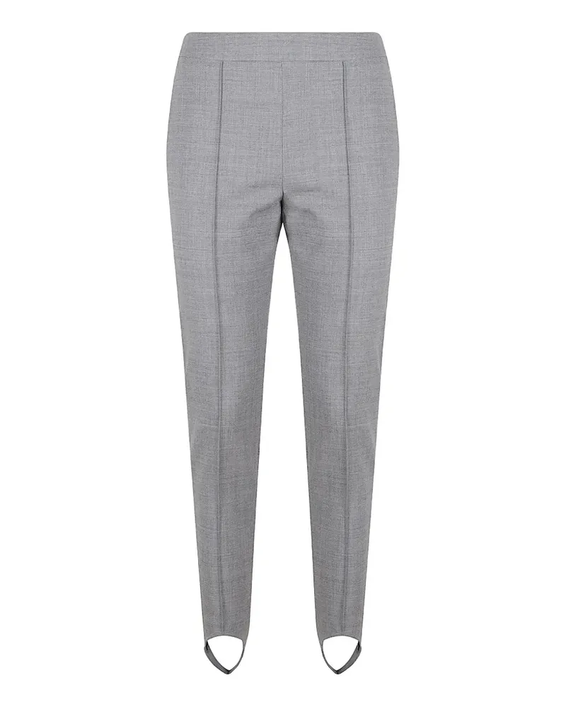 Ermanno Scervino stirrup-detail pintuck trousers - Grau Grau