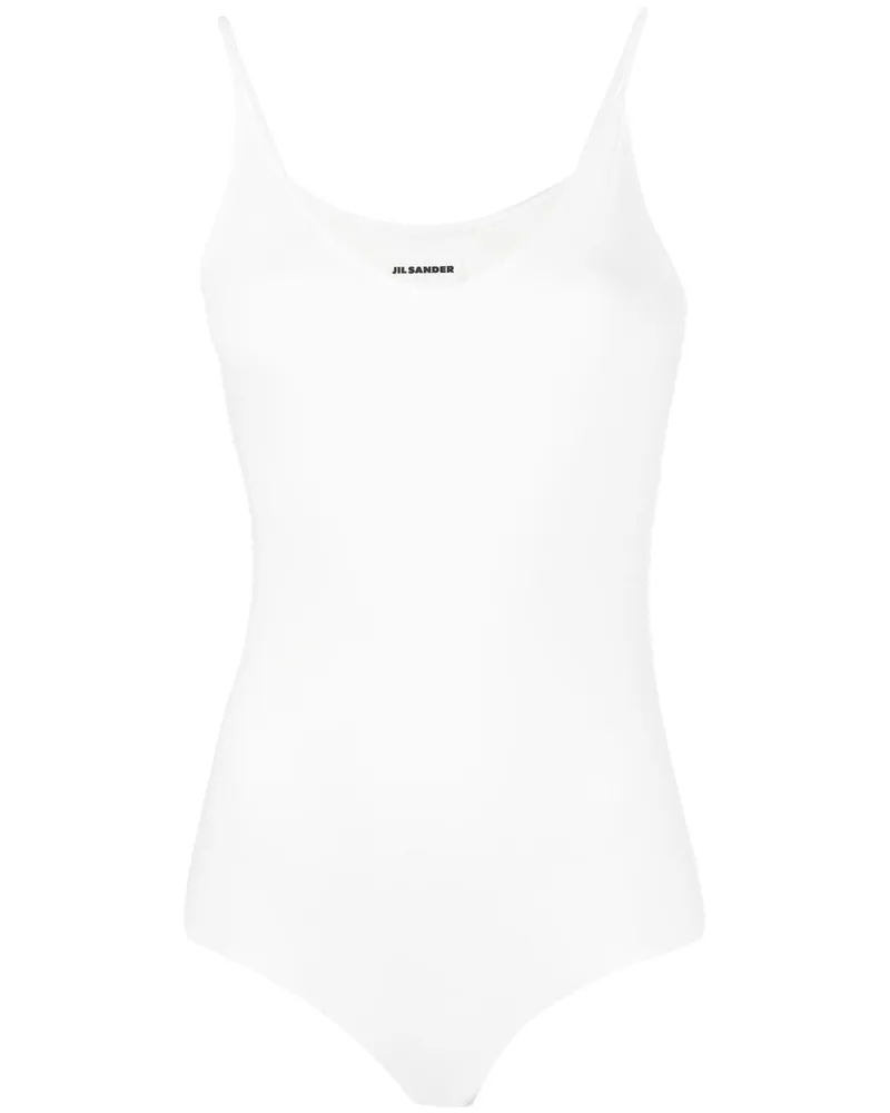 Jil Sander Ärmelloser Body - Weiß Weiß