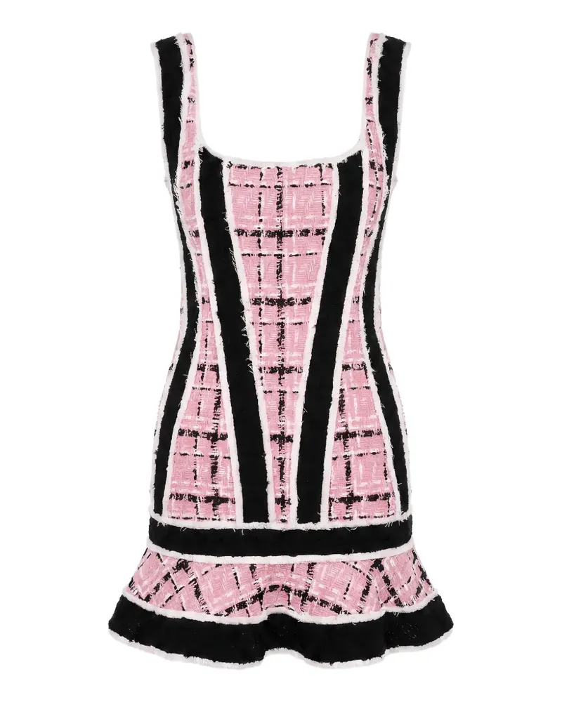 Dsquared2 ruffled-hem mini dress - Rosa Rosa