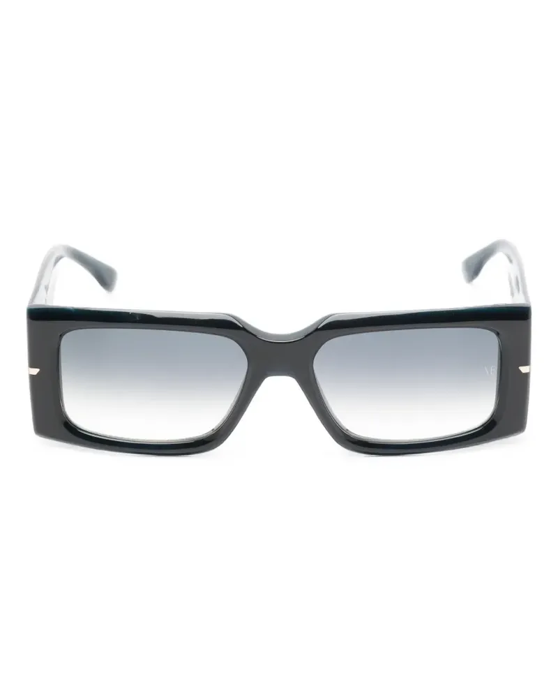 Victoria Beckham Sonnenbrille mit eckigem Gestell - Blau Blau