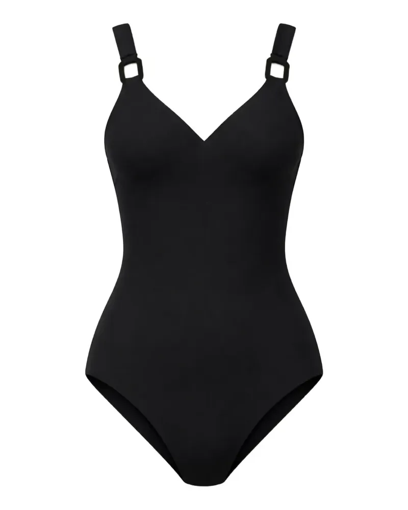 Seafolly Australia ring V-neck one piece - Schwarz Schwarz