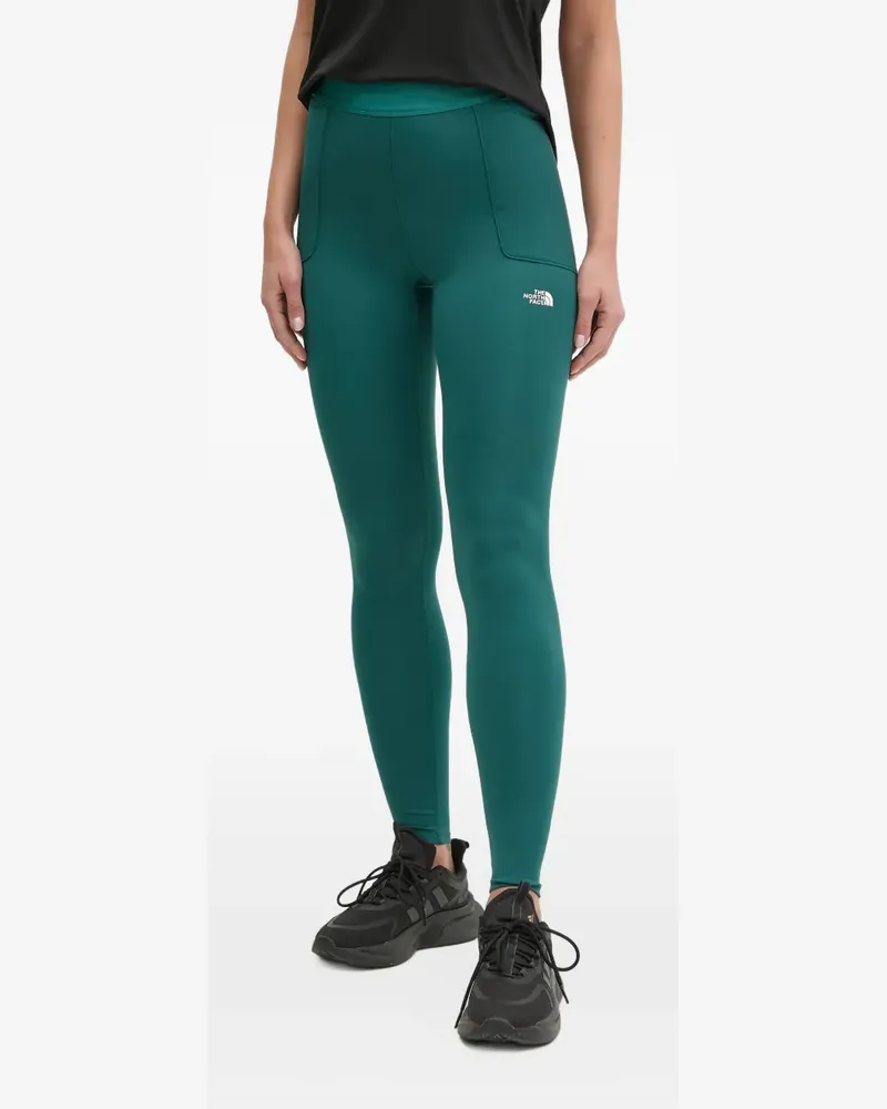 The North Face logo-print panelled leggings - Grün Grün