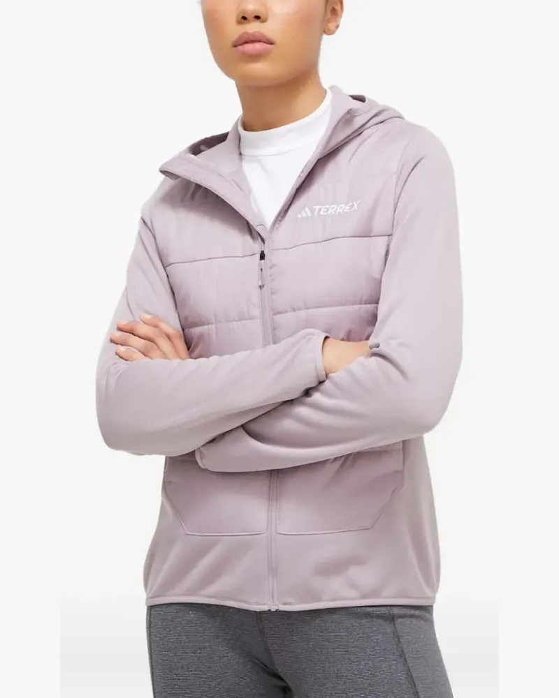 adidas Gesteppte Kapuzenjacke - Violett Violett