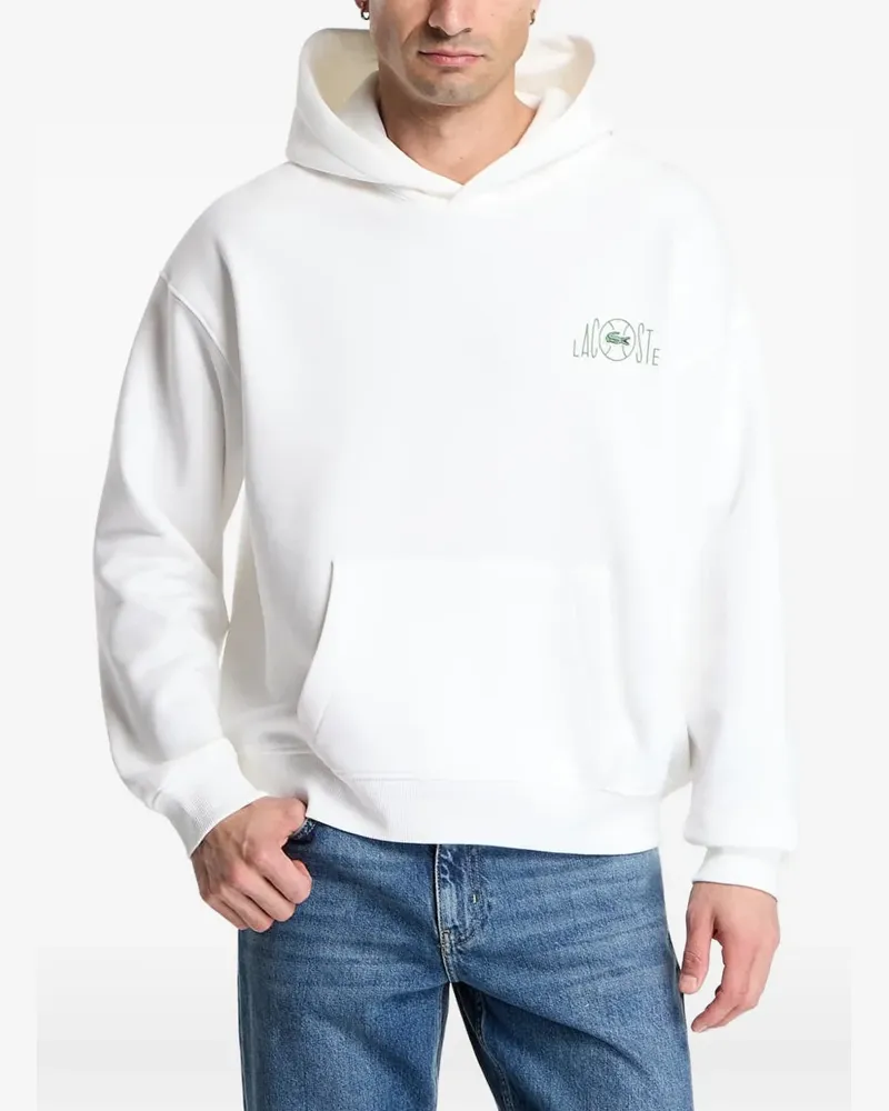 Lacoste logo-print hoodie - Weiß Weiß