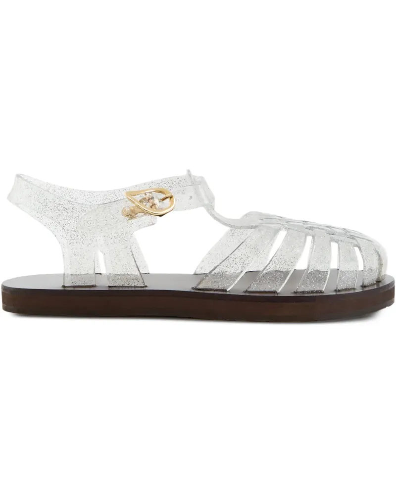 Ancient Greek Sandals Homeria glitter-embellished sandals - Weiß Weiß