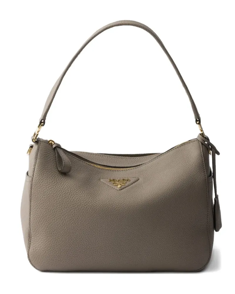 Prada leather shoulder bag - Grau Grau