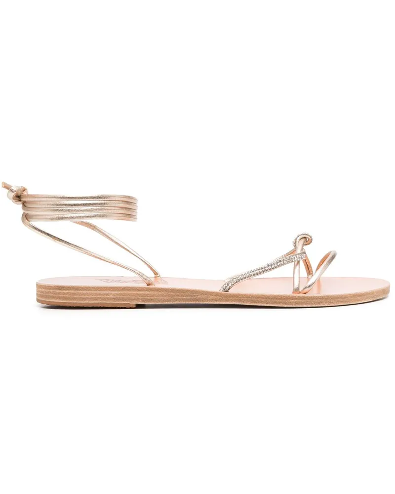 Ancient Greek Sandals Sandalen mit Kristallen - Gold Gold