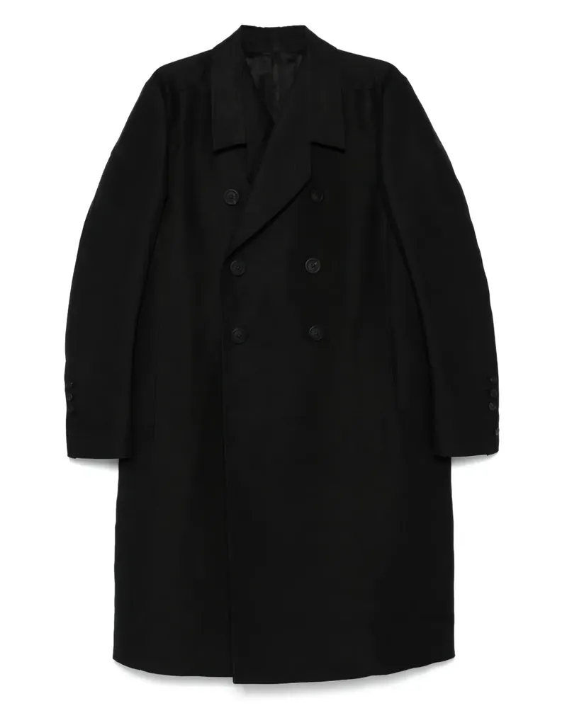 Rick Owens Officer Mantel - Schwarz Schwarz