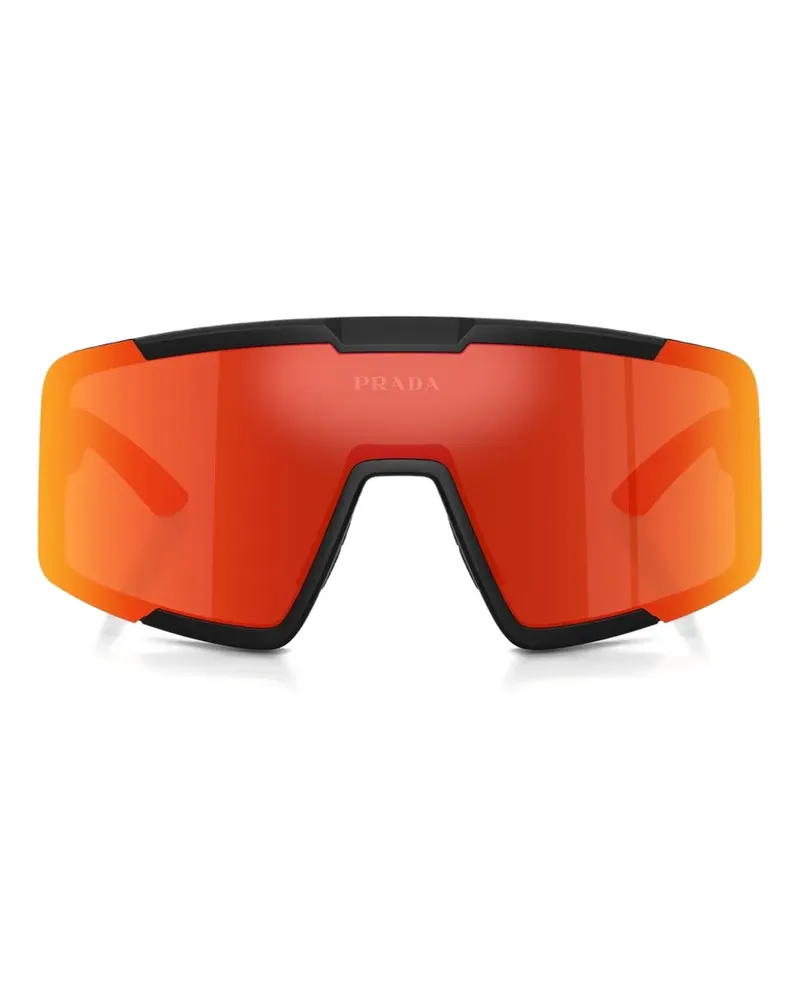 Prada shield-frame sunglasses - Schwarz Schwarz